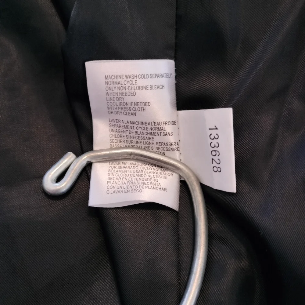 Michael Kors Women’s Black Asymmetrical Zip Hooded Trench Coat Belted‎ XS